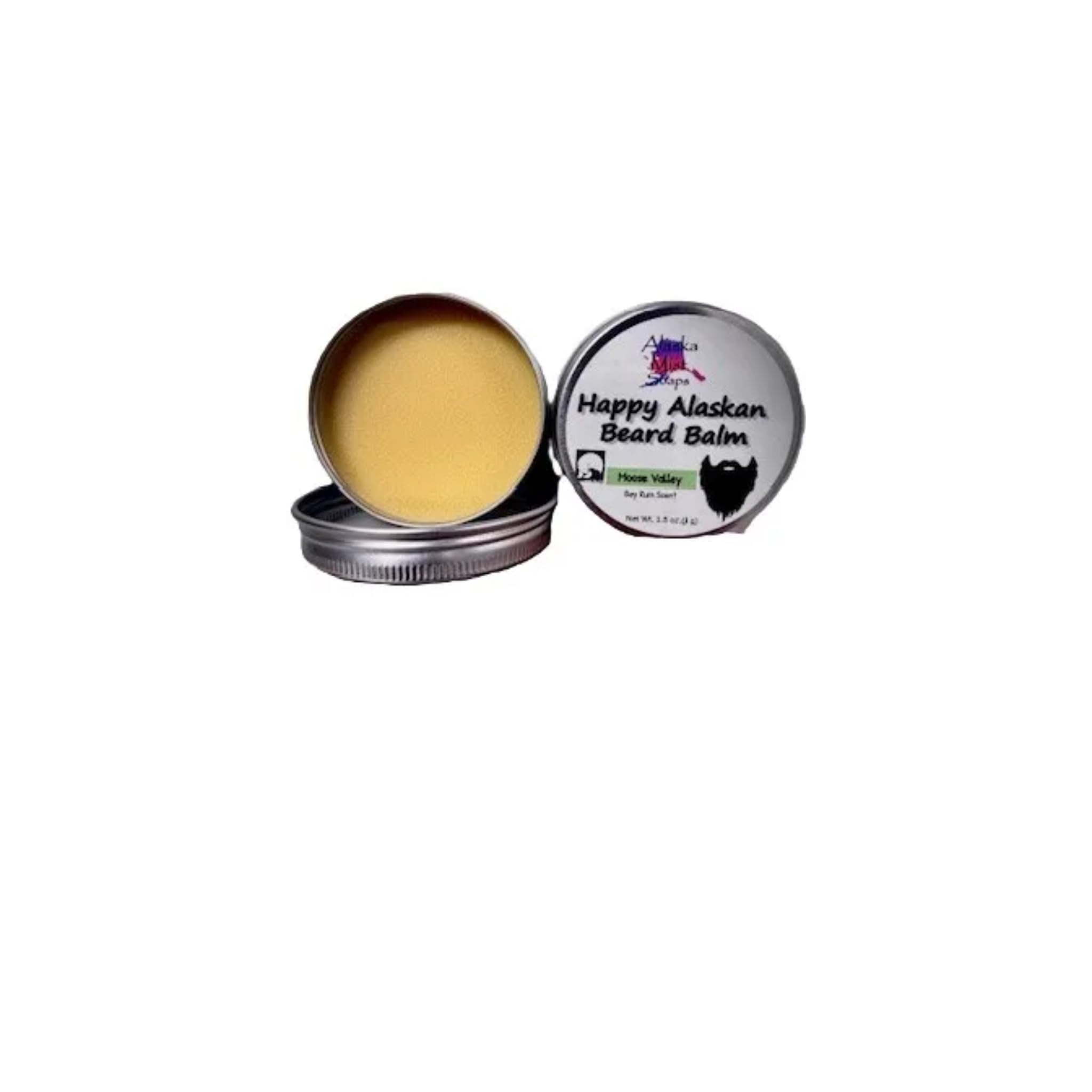 Happy Alaskan Beard Balm: Moose Valley, Bay Rum Scent