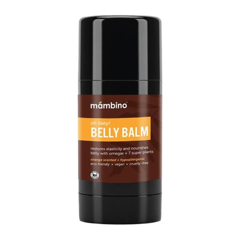 Mambino Organics Oh Baby! Belly Balm for Pregnant Women, Organic Shea Butter, Tamanu Oil and Calendula, Helps Reduce Stretch Marks in Pregnancy, Vegan, Maternity Skin Care, 2.5 fl oz
