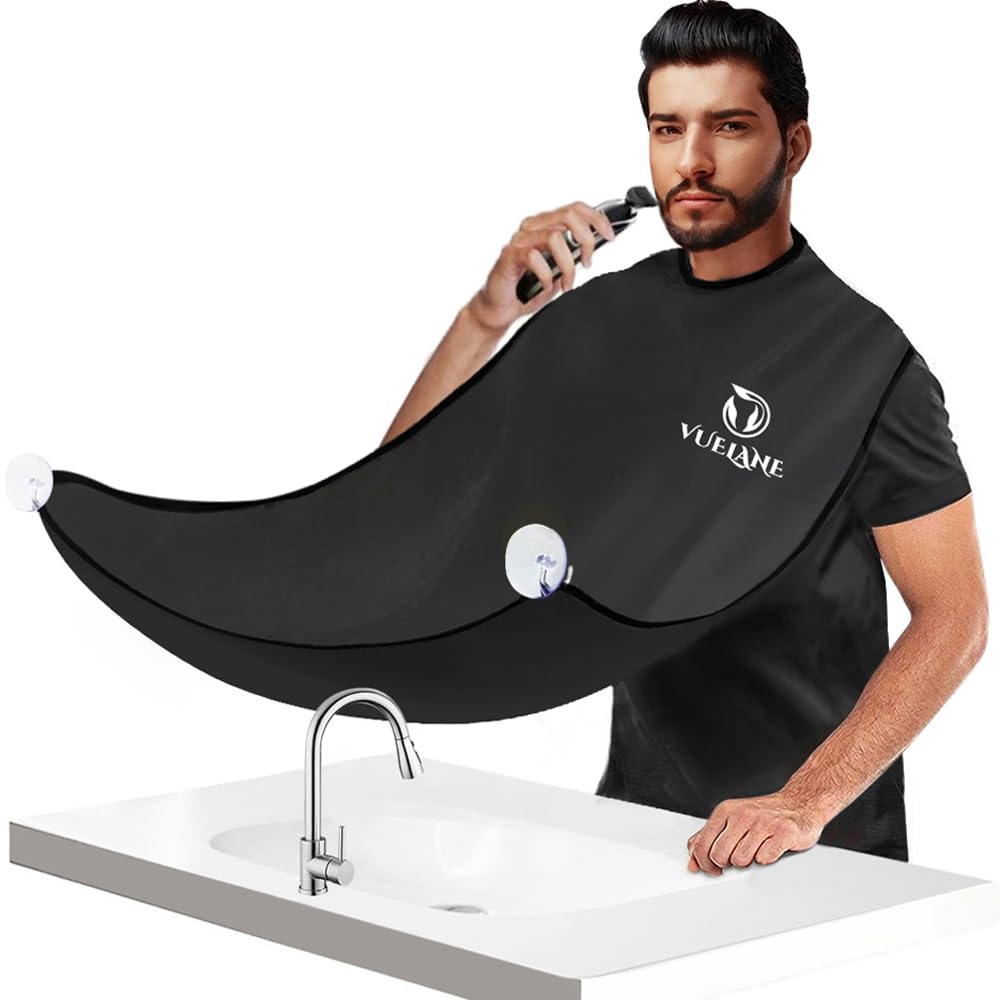 Beard Trimming Catcher Bib, Beard Bib Hair Catcher Apron, Men's Shaving Catcher Cape, Grooming Gifts for Men