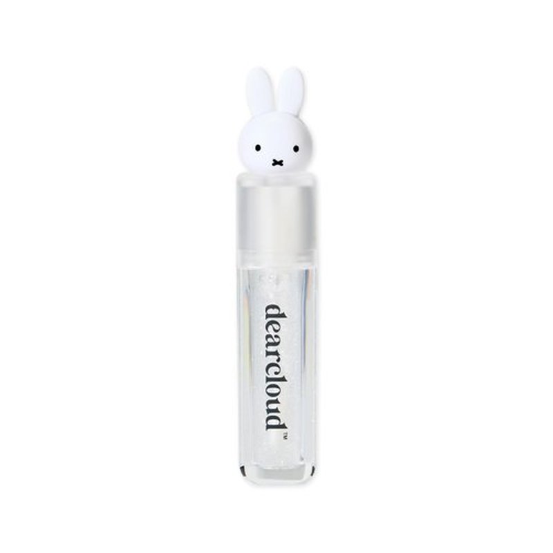 dearcloud Miffy Lip Serum Jelly - Clear Shimmer Lip Gloss for Hydration & Shine (Clear Skies)