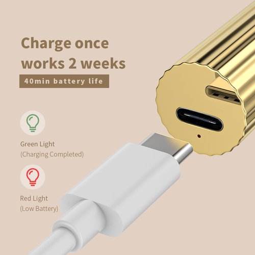 ShynyShy Mini UV Light for Gel Nails, Small Nail Cure Light, Flash Cure Lamp for Gel Nails, LED Nail Lamp for Polish, Manicure USB Manicure Dryer for Fast Curing at Salon Home DIY (Gold)
