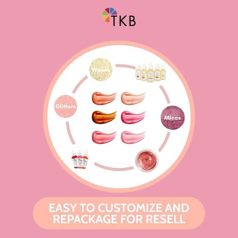 TKB Lip Gloss Base (Flexagel M) | Ready-To-Formulate| Moisturizing, High Shine, Crystal Clear, Vegan and Cruelty free| Made in USA. (5.5oz (156g))
