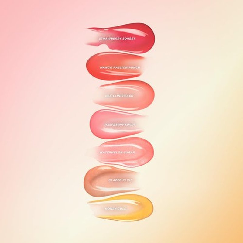 Gisou Honey Infused Lip Oils – Gloss Hour Edition – Hydrating, Non-Sticky Lip Gloss Set with Raspberry Swirl, Bee-llini Peach & Glazed Plum, All Lip Types, Perfect As Valentine Gifts