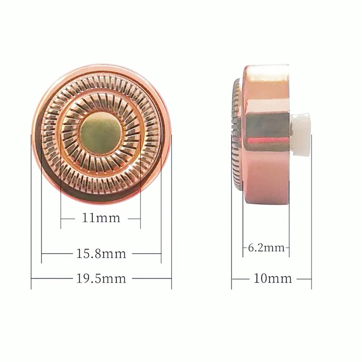 for Finishing Touch Replacement Heads Flawless Facial Hair Remover Gen 2,Double Halo Painless and Smooth (2PCS, GEN 2)
