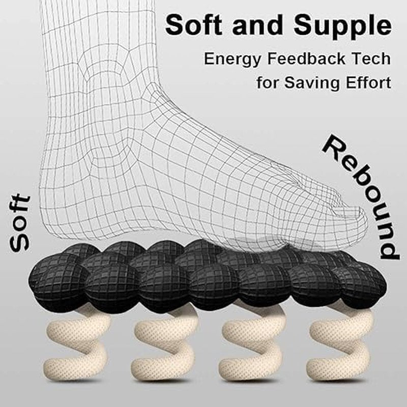 Stardust Bubble Slides Massage Slippers For Women Men Non-Slip Spa Gym Bubble Slippers, Soft Pillow Stress Relief Slide (Black, US Footwear Size System, Adult, Women, Numeric Range, Medium, 11.5, 12)