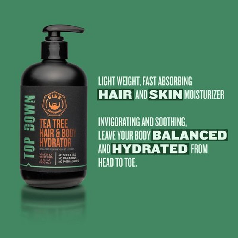 GIBS Top Down Hair & Body Hydrator - Nourishing Moisturizer for All Skin Types