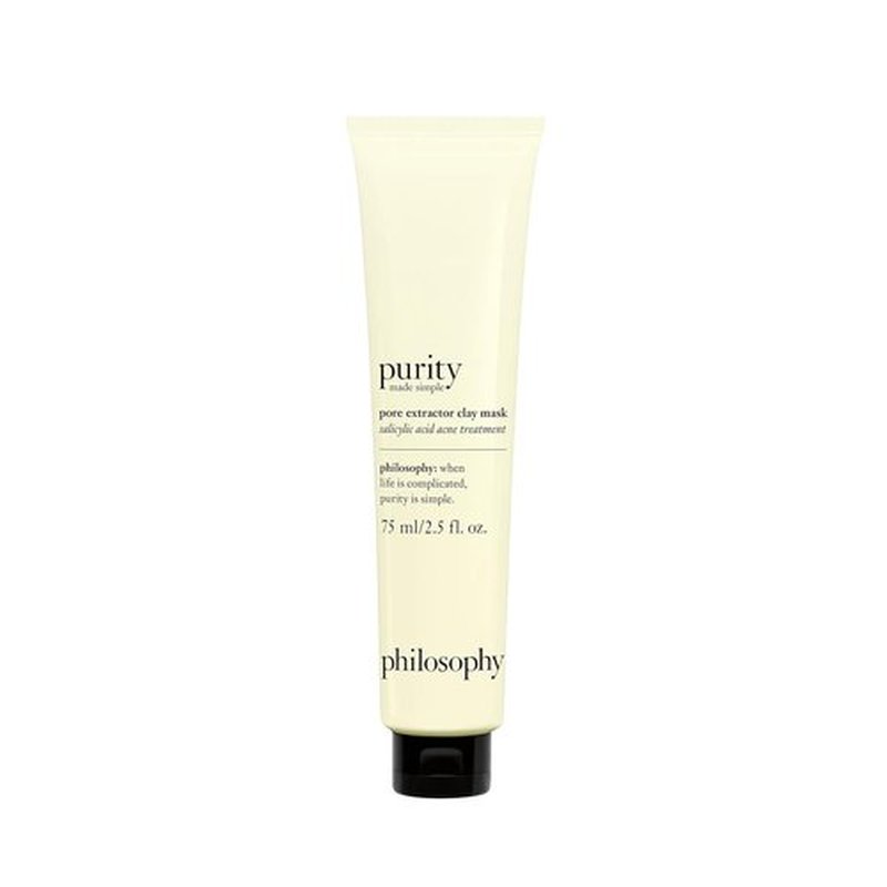 Philosophy Purity Made Simple Pore Extractor Clay Face Mask - Purifying White Kaolin Clay & Salicylic Acid for Clearer Skin