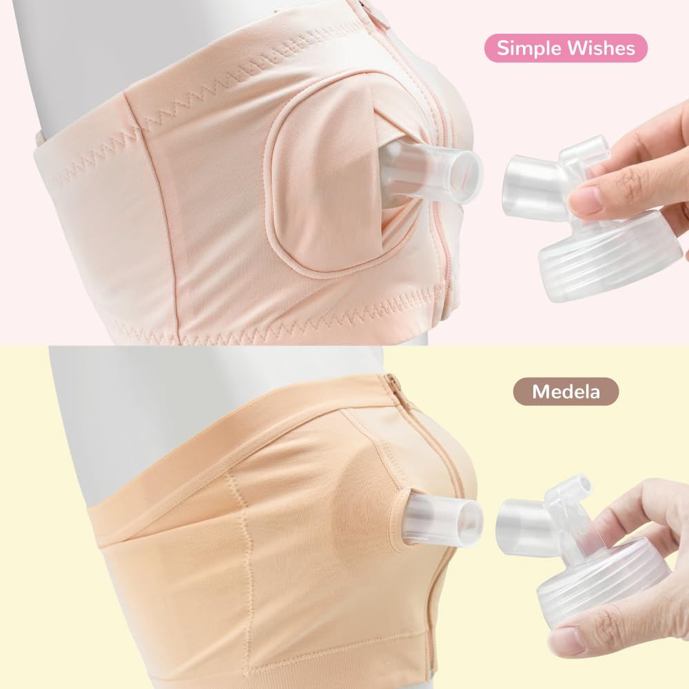 Maymom Widemouth Connector 2pc Compatible w Spectra S1 Spectra S2 Pump; Compatible with Medela PersonalFit Shield, Pumpin Pal Shield, Lansinoh Flange, Maymom MyFit Shields, MyFit Crater Shield