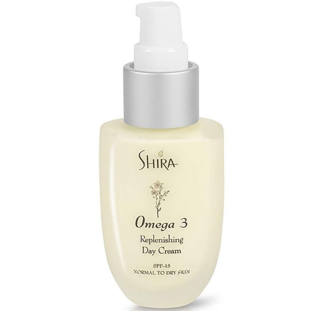 Shira Omega 3 Replenishing Day Cream 2oz – Anti-Aging Face Moisturizer for Normal to Dry Skin – Hydrating Day Cream Helps Reduce Fine Lines, Wrinkles, and Prevent Sun Damage – Nourishing Skincare