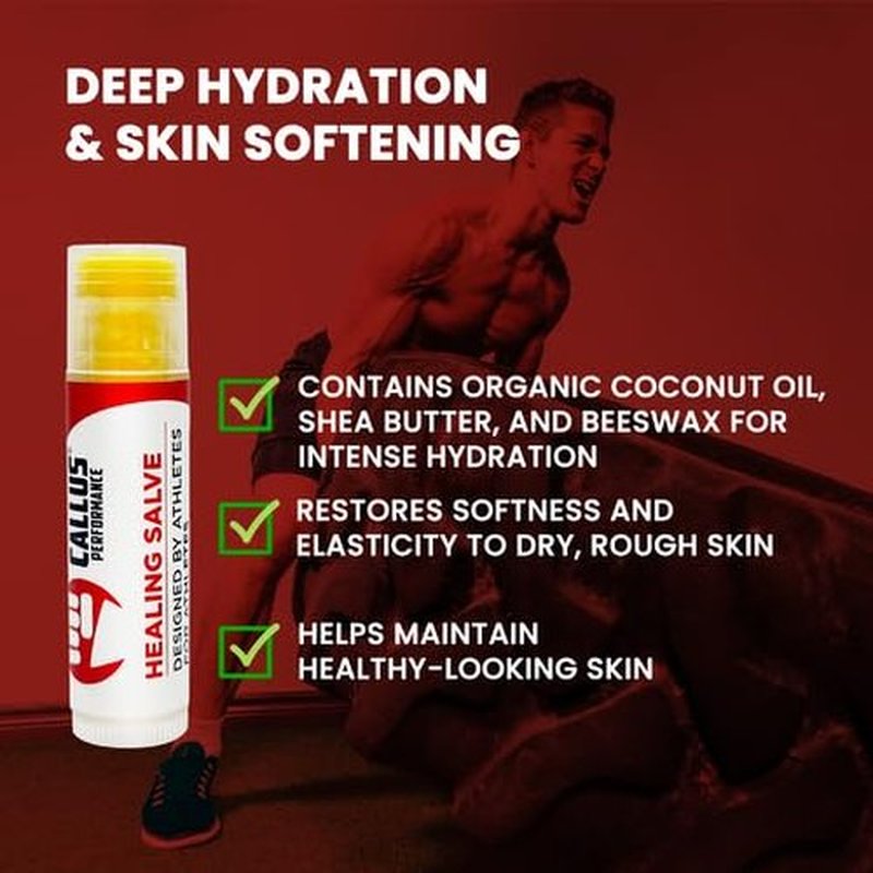 Callus Performance Jumbo Healing Salve | Helps Heal and Moistutrize calllus on Hands - Perfect for: Gymnastics, Weight-Lifting, Cross Training, Gym, Rock Climbers | Moisturize Skin Properly | Mint
