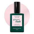 Manucurist Green Flash LED Milky Pink Gel Nail Polish - Vegan, 12-Free, Plant-Based - Strengthens and Protects the Nail - Gel Polish - Made in France - 0.5 fl oz