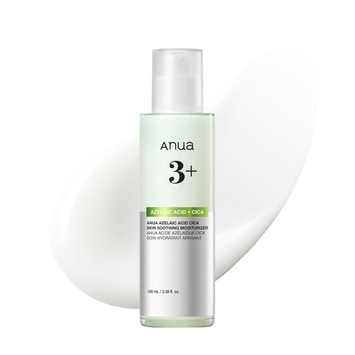 ANUA Azelaic Acid CICA Moisturizer - Lightweight Redness Relief for Acne-Prone Skin | Fragrance-Free, 3.38 fl oz