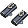 AuviPal USB C Magnetic Charger Adapter for AfterShokz Aeropex, Shokz OpenComm, OpenRun, OpenRun Pro, OpenRun Mini and OpenRun Pro Mini - 2 Pack, Gray