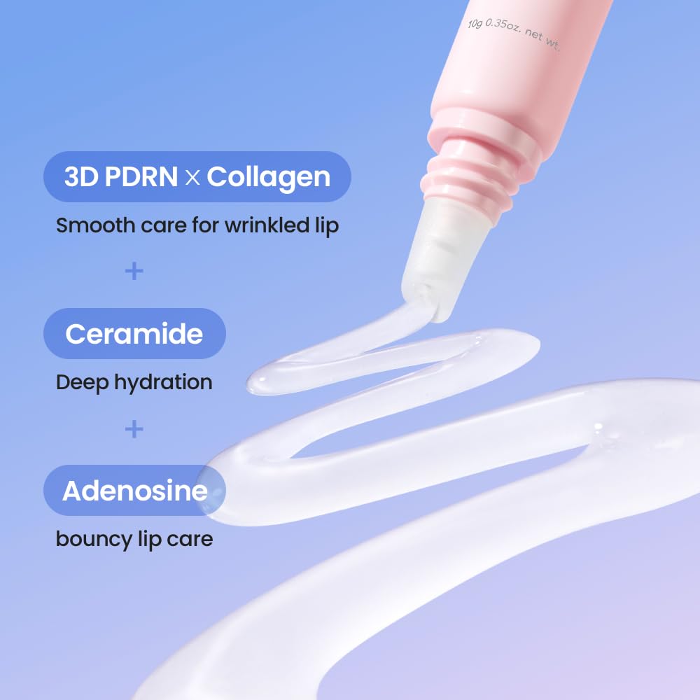 [SKIN&LAB] 3D PDRN X Collagen Lip Serum, Contains PDRN, Bakuchiol, Collagen, Plumping Effect, Smooth & Bouncy Lips, Deep Hydration, Mothers day, gift for mom – 0.35 fl. oz