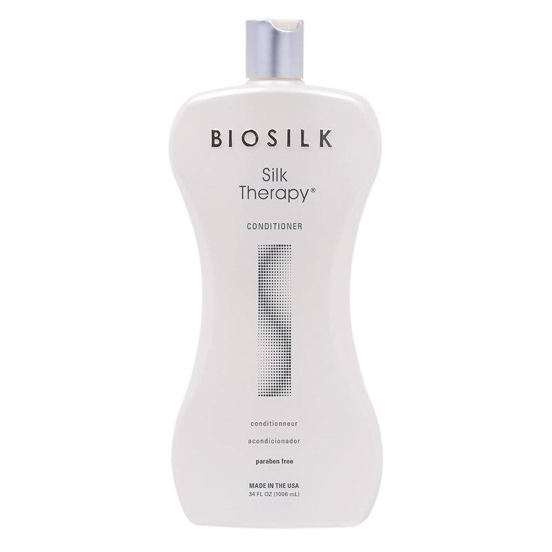 BioSilk Silk Therapy Conditioner - Moisturizing & Detangling Formula for Incredible Shine | 34 Oz