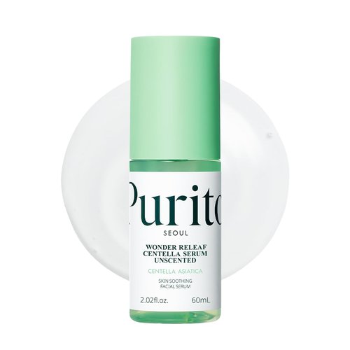 PURITO Centella Unscented Serum - Lightweight Calming Formula for Sensitive Skin | Vegan & Cruelty-Free, 2 fl. oz / 60ml