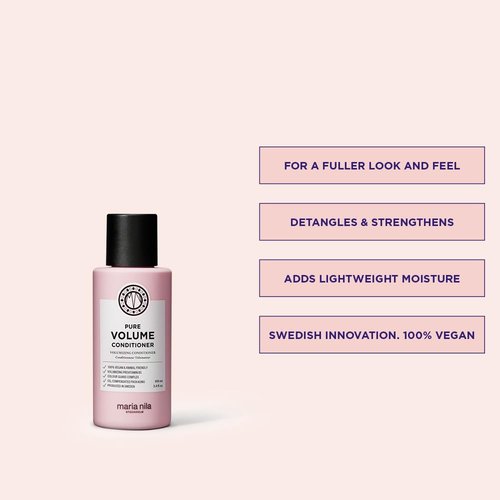 Maria Nila Pure Volume Conditioner - Volumizing Formula for Thicker Hair | 100% Vegan & Sulfate-Free