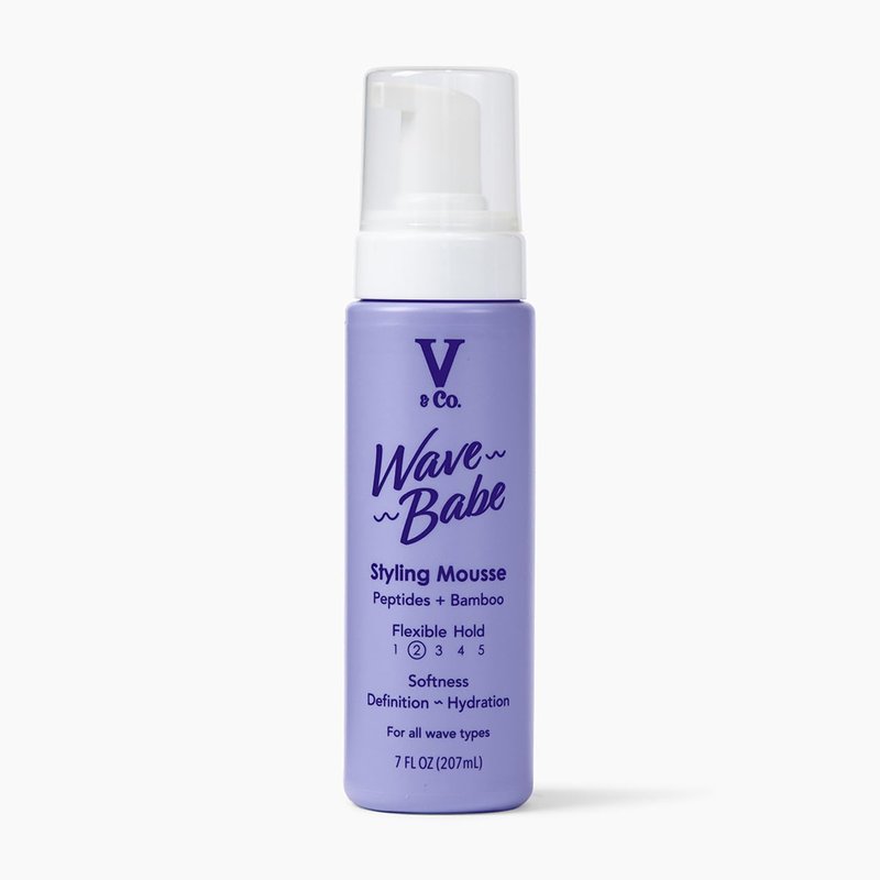 V&Co. Beauty Wave Babe Styling Mousse - Lightweight Hold for Effortless Waves | 7 oz