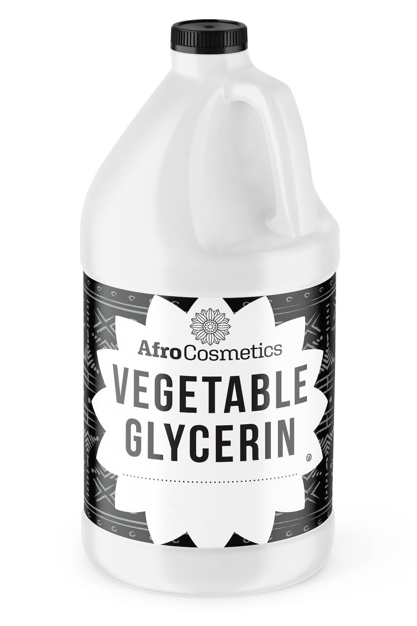 AFROCOSMETICS Pure Natural Vegetable Glycerin Great for Skin, Hair Non-GMO 1 Gallon