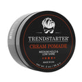 TRENDSTARTER Cream Pomade - Medium Hold, Low Shine | 2oz Travel Size Water-Based Hair Styling Solution
