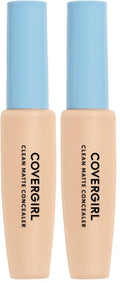COVERGIRL - Clean Matte Concealer, Oil-Free, Lightweight Formula, Blendable, Natural-Looking Coverage, 100% Cruelty-Free (Pack of 2)