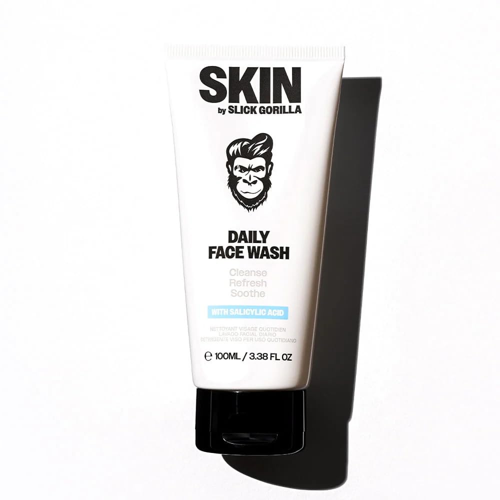 Slick Gorilla Daily Face Wash for Men with Salicylic Acid 3.4 Fl Oz