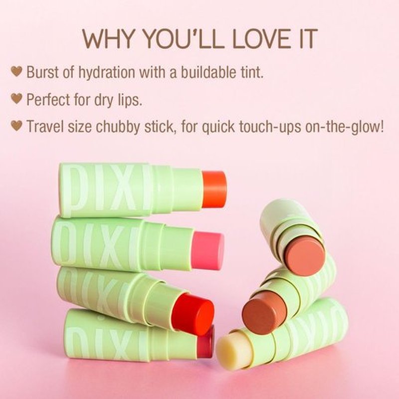 Pixi Beauty Hydra LipTreat - Tinted Hydrating Lip Balm in Passion | 0.16 oz / 4.8 g