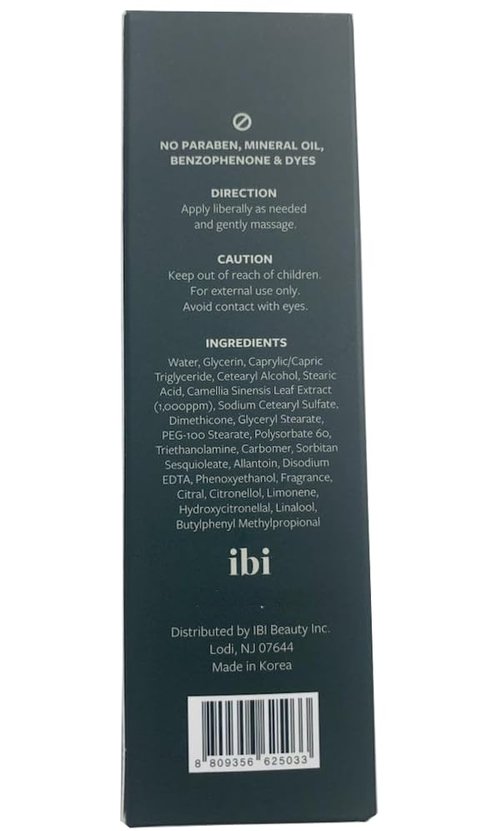 IBI Ultra Hydrating Moisturizing Hand Cream For Dry & Senstive Skin, Green Tea 2.02 Ounce Tube (60ml 1 Pc)