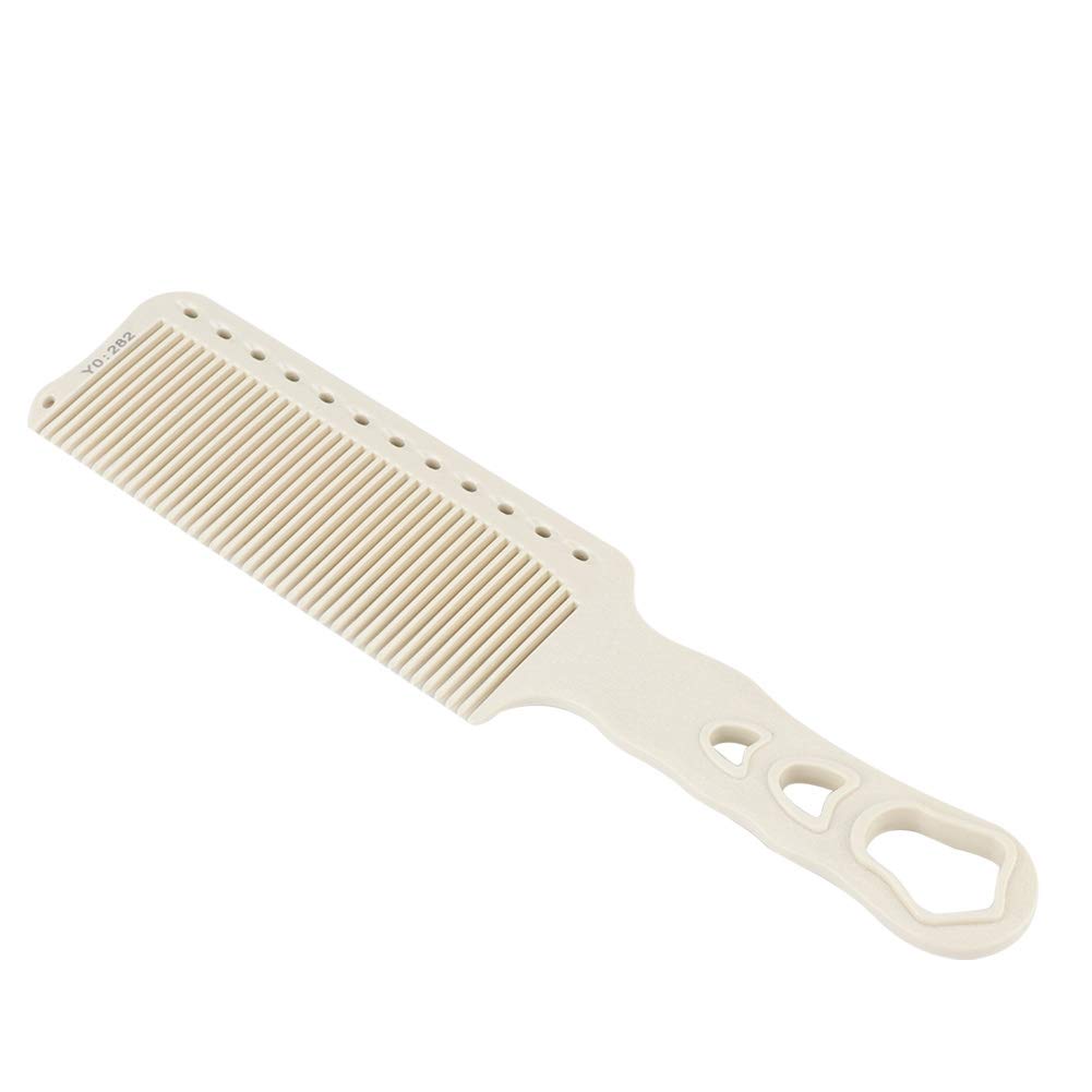ANGGREK Haircut Comb, Professional Salon Hair Comb Hairdressing Styling Cutting Barber Stylist Tool Comb for Man and Women (White)