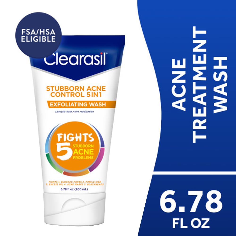 Clearasil Ultra 5in1 Exfoliating Wash, 6.78 oz. (Pack of 7)