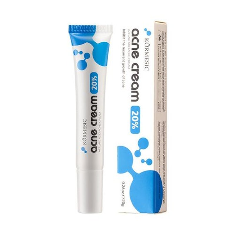 Azelaic Acid Acne Treatment Cream - 20% Glycolic Acid & Hyaluronic Acid, Oil Control, 20g