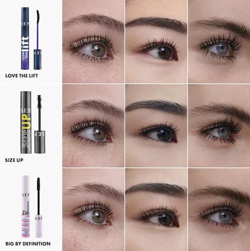 Sephora Collection Mascara Trio Set - Love The Lift, Size Up & Big By Definition | Perfect for Stunning Lashes