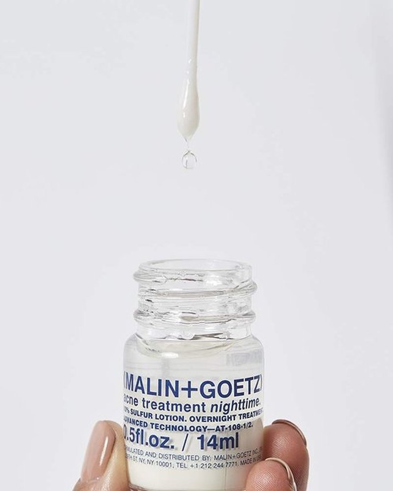 MALIN+GOETZ Acne Treatment - Overnight Spot Treatment with 10% Sulfur & Salicylic Acid | Vegan & Cruelty-Free (0.5 Fl Oz)