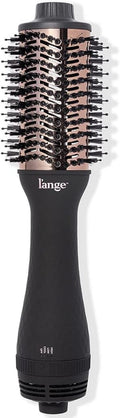 L'ANGE HAIR Le Volume 2-in-1 Titanium Blow Dryer Brush - Frizz Control & Volumizing Hot Air Styler | Black 60mm