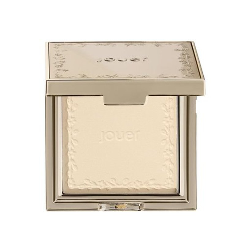 Jouer Soft Focus Hydrate + Set Powder – Talc-Free, Vegan, Lightweight Setting Powder with Hyaluronic Acid, Vitamin E & Allantoin– Universal Translucent Finish, Limited Edition Design & Gift Pink Pouch