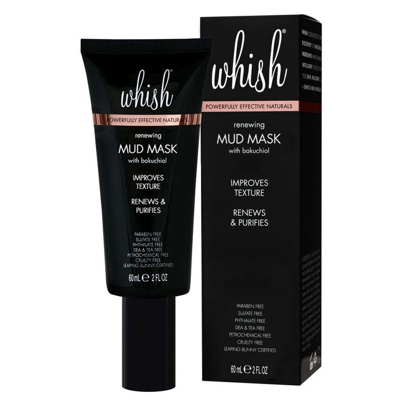 Whish Mud Mask - Natural Retinol Alternative Clay Mask for Pore Minimizing & Acne Treatment | 2 fl oz