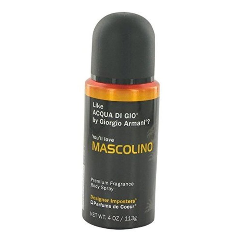 PARFUMS DE COEUR Mascolino Body Spray for Men - 4 oz Long-Lasting Fragrance