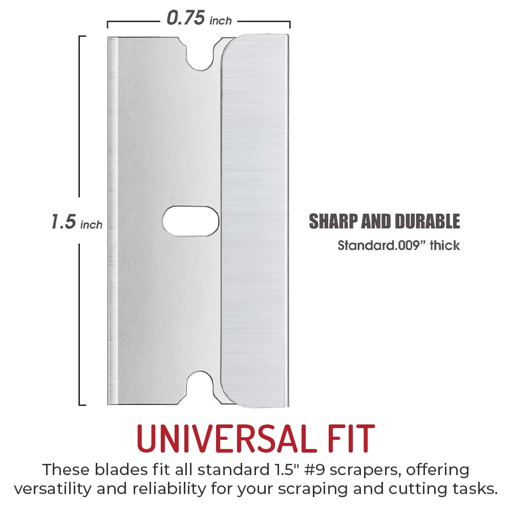 Single Edge Razor Blade, Stainless Steel, Available in Bulk Packs (100)