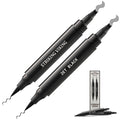 Striking Viking Beard Pen - Jet Black, 2 Pens Pack - Temporary Beard Dye - Waterproof Sweatproof Long Wear Beard Pencil Filler For Men for Touchups & Gap Contouring - Enhances Facial Hair
