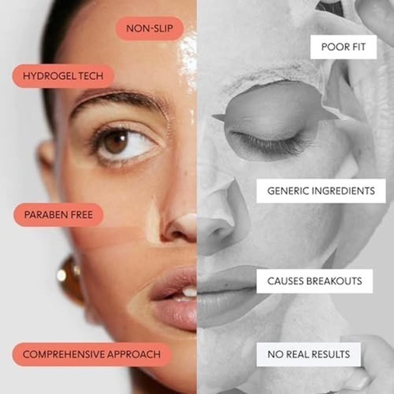LOOPS Weekly Reset - Rejuvenating Hydrogel Face Mask for Youthful Glow - Super Moisturizing & Pore Refining - 1 Pc