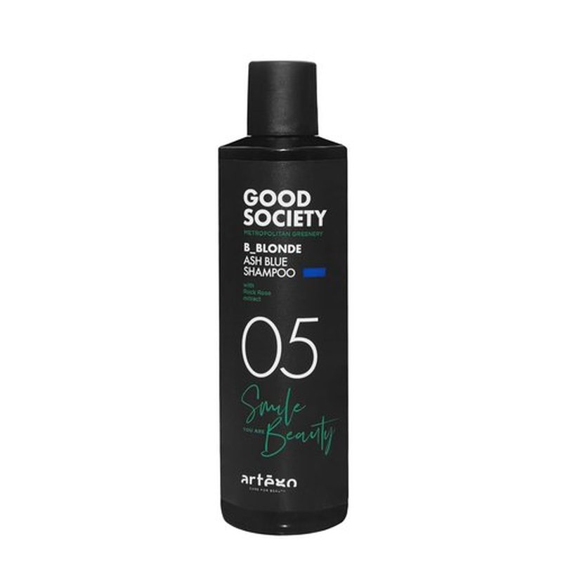 Artègo Good Society B_Blonde Ash Blue Shampoo - Tone Neutralizing Formula for Blonde & Bleached Hair | 8.5 oz