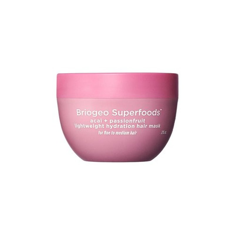 Briogeo Superfoods Acai + Passionfruit Hair Mask - Lightweight Hydration | Vegan Deep Conditioning Treatment for Dry Hair