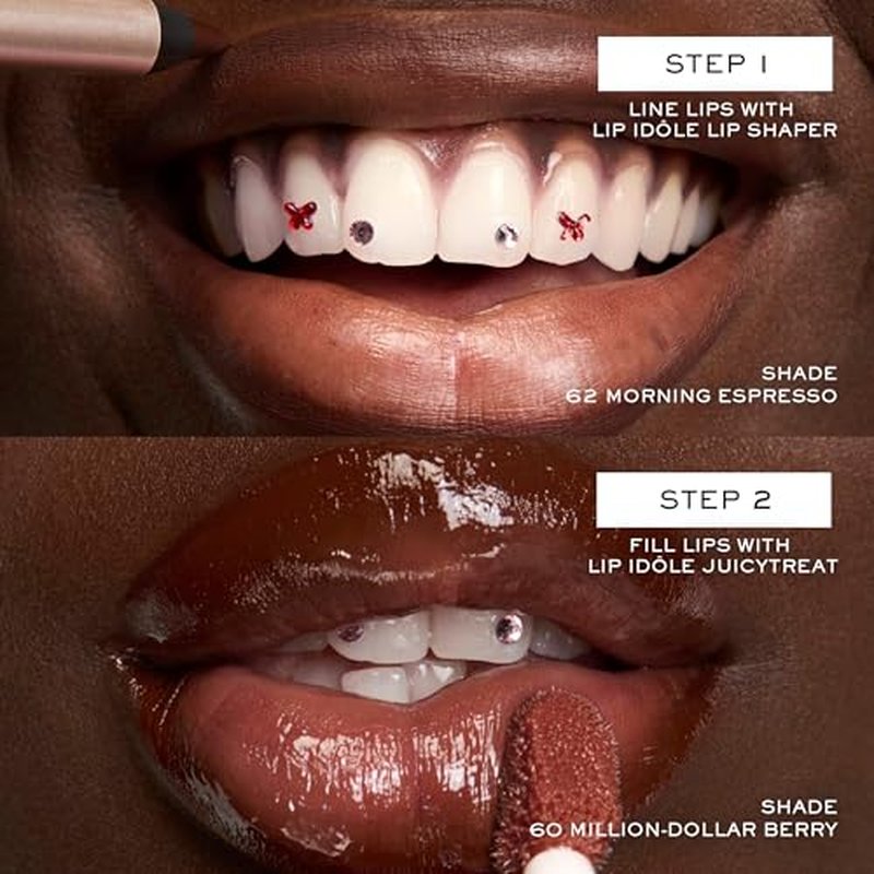 Lancôme Lip Idôle JuicyTreat Oil-in-Gloss -24HR Hydrating Gloss with Squalane for Instant Shine - 22 Rosy Plump