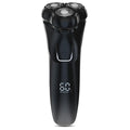 Electric Razor for Men Cordless: Wet/Dry Rotary Shaver Waterproof - USB Fast Charging, Precision Blades Sensitive Skin Care, Pop-up Trimmer Upgraded Elegant Black
