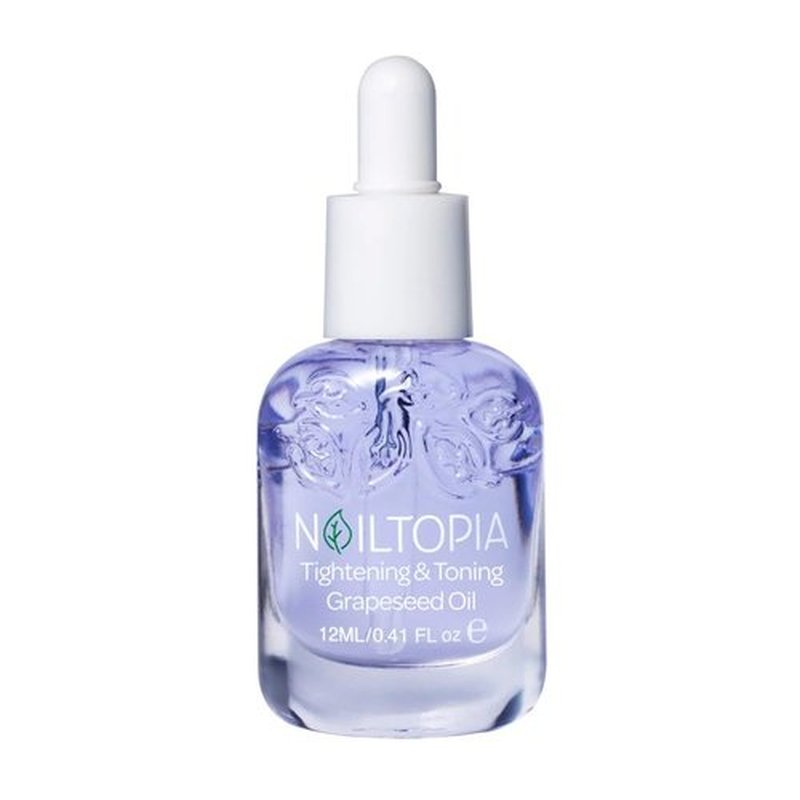 Nailtopia Grape Oil Cuticle Hydrator - Brightening & Tightening Formula - 0.41 oz Bio-Sourced Care