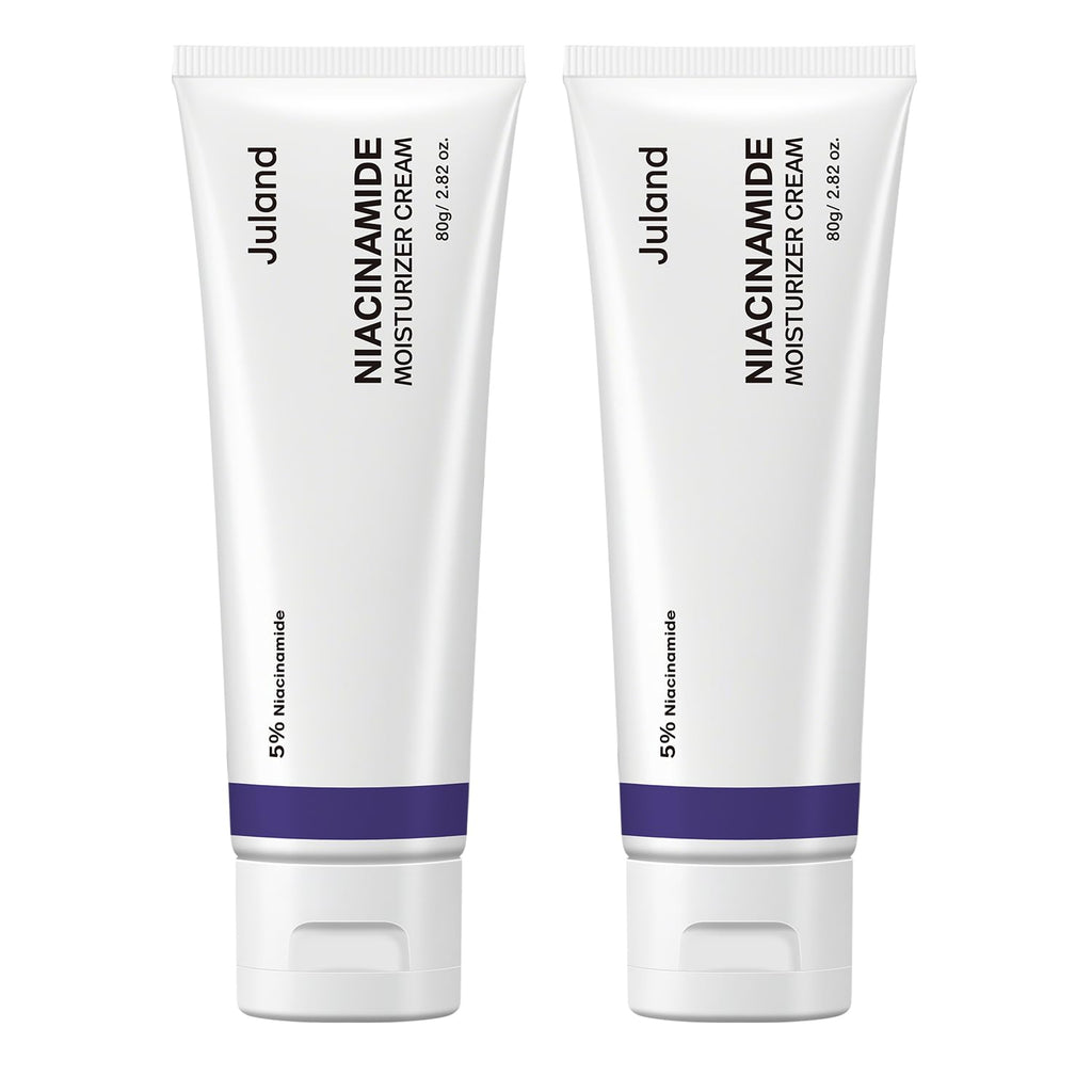 Juland 5% Niacinamide Face Moisturizer with Plant Extracts – Soothing, Brightening & Hydrating Cream to Repair Skin Barrier, Stabilize Skin, Suitable for All Skin Types 2 Pack