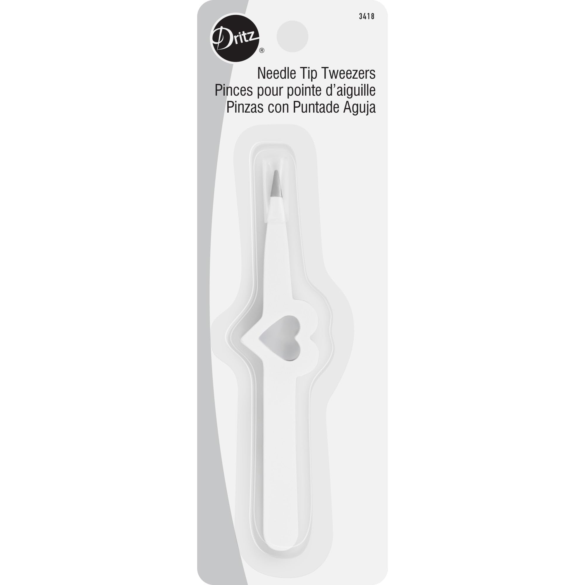Dritz Quilting Dritz 3418 Tweezers with Needle Tip,White