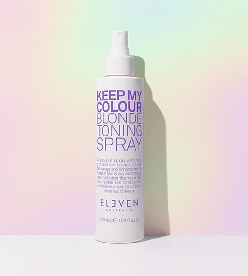 ELEVEN AUSTRALIA Keep My Colour Blonde Leave-In Toning Spray - Purple Toner for Silver & Light Blonde Hair, Reduces Brassiness, Adds Shine - 6.8 fl oz