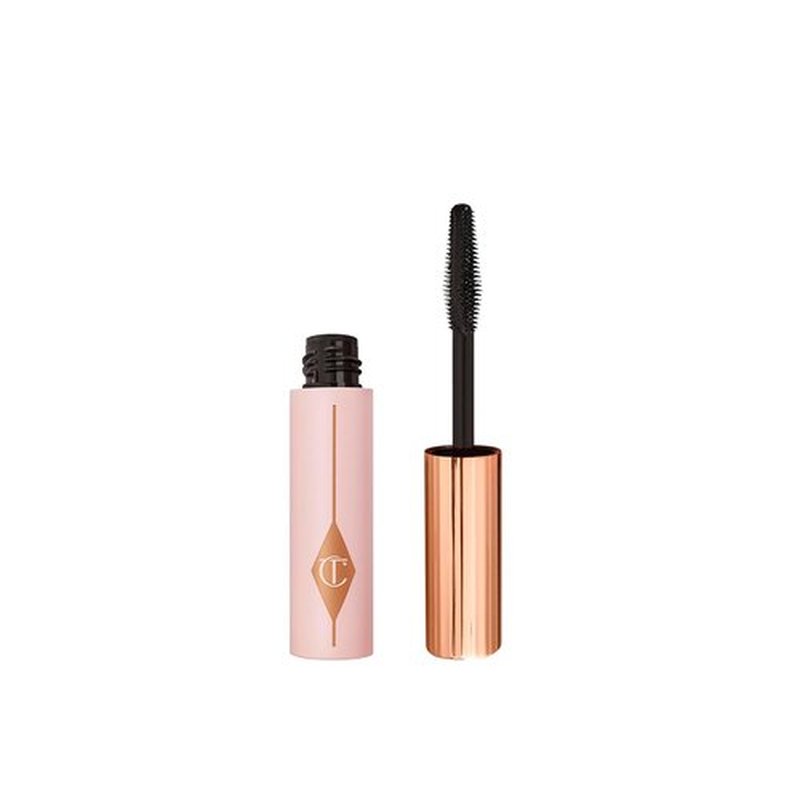 Charlotte Tilbury Pillow Talk Push Up Lashes Mascara - Lengthening & Volume Boosting - Smudge-Proof Super Black Travel Size