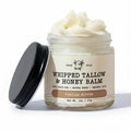 Whipped Grass-Fed Tallow Balm & Manuka Honey For Skin Face Body - Organic Jojoba & All-Natural Moisturizing Cream for Nourished, Soft Skin - Handmade All-Natural Moisturizer (2 Oz, Vanilla Butter)